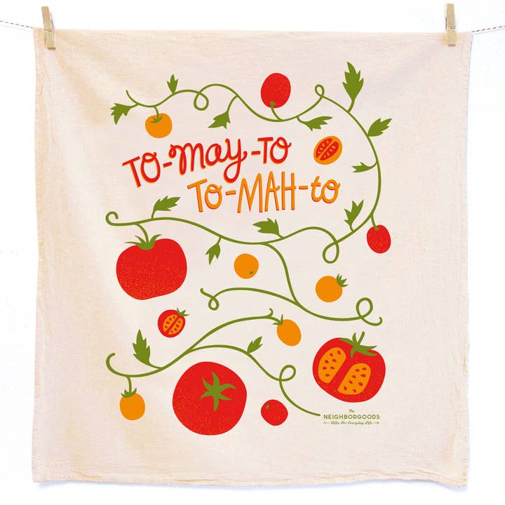 The Neighborgoods Tomato Basil Tea Towel Gift Set - Little Miss Muffin Children & Home