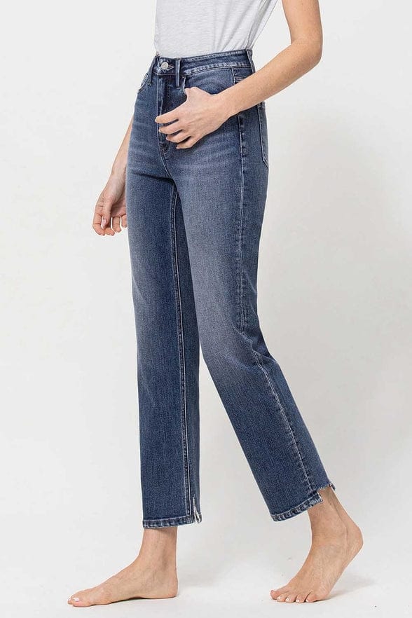 Flying Monkey Flying Monkey High Rise Straight Leg Ankle Jean - Little Miss Muffin Children & Home