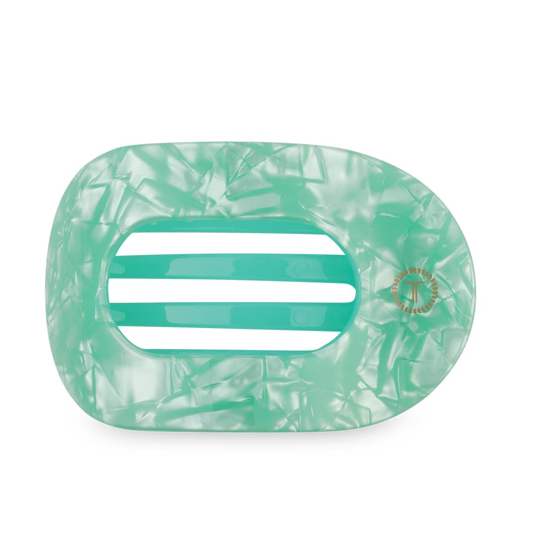 Spring Splash Flat Round Hair Clip