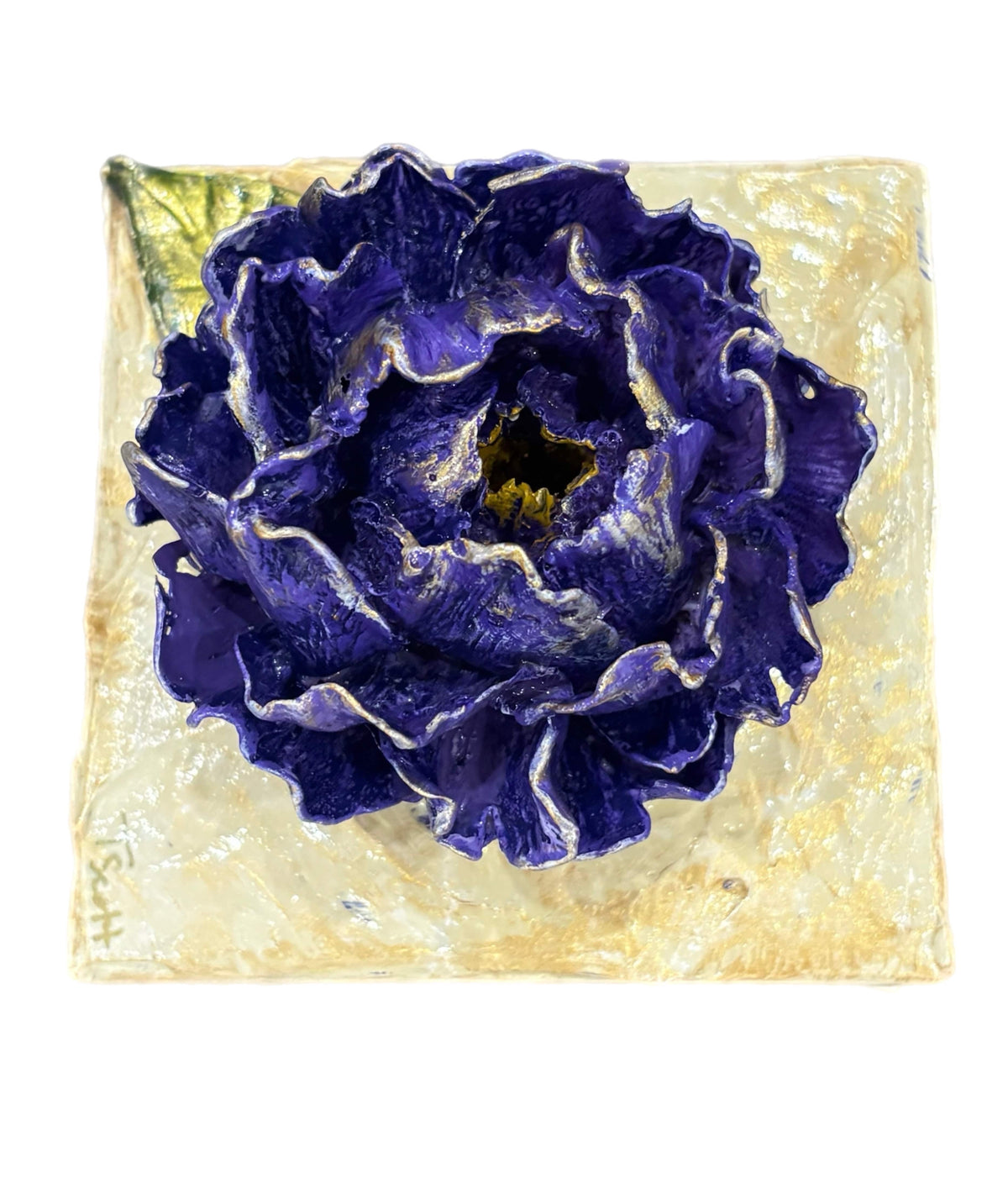 TamScottArt 4x4 Clay Purple Peony Artwork - Little Miss Muffin Children & Home