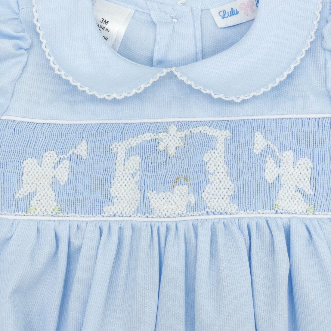 Lulu Bebe Lulu Bebe Nativity Smocked Rosie Bubble - Little Miss Muffin Children & Home