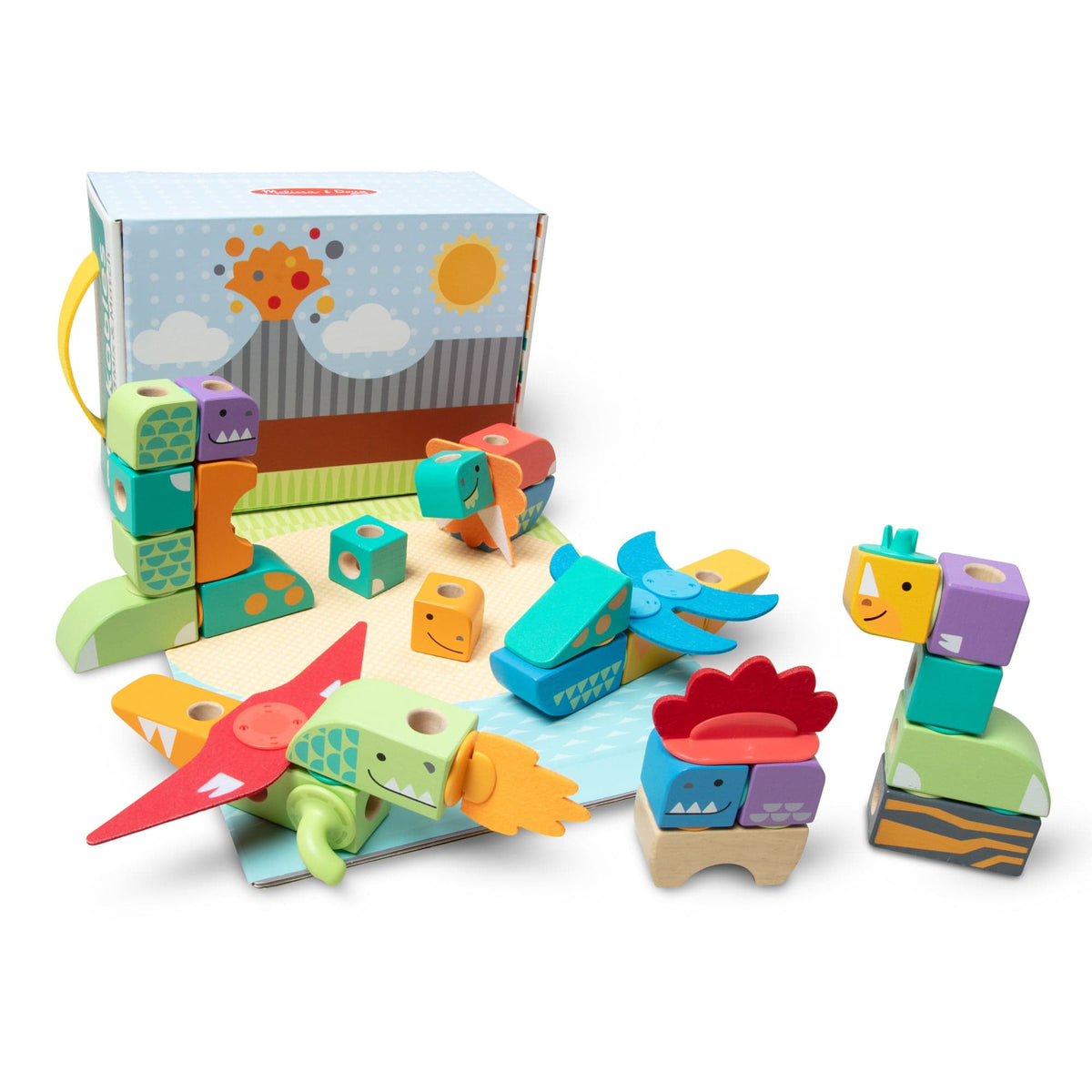Melissa & Doug Blockable Dinosaur Play Set - Little Miss Muffin Children & Home