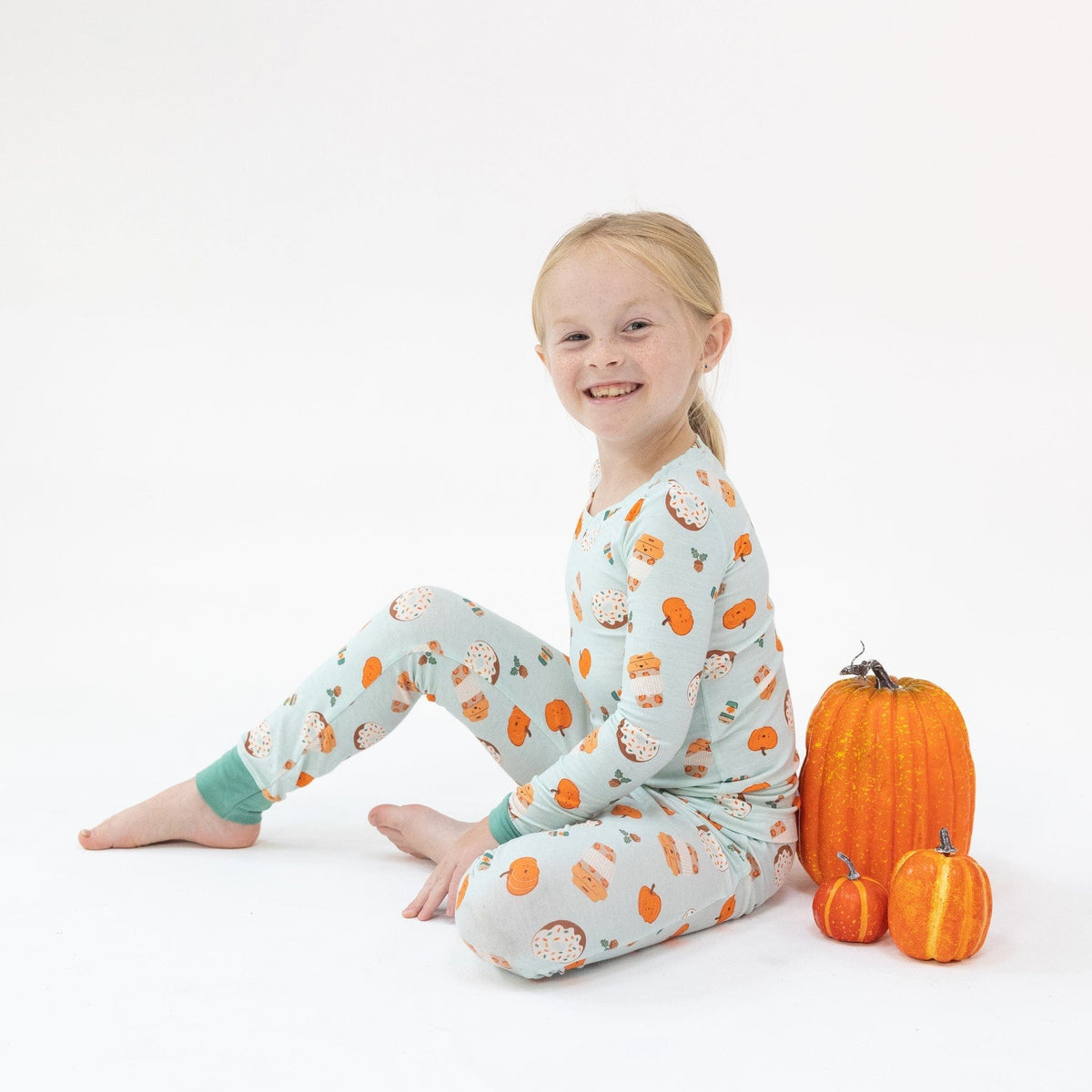 Angel Dear Angel Dear Pumpkin Spice Latte Long Sleeve Loungewear Set - Little Miss Muffin Children & Home
