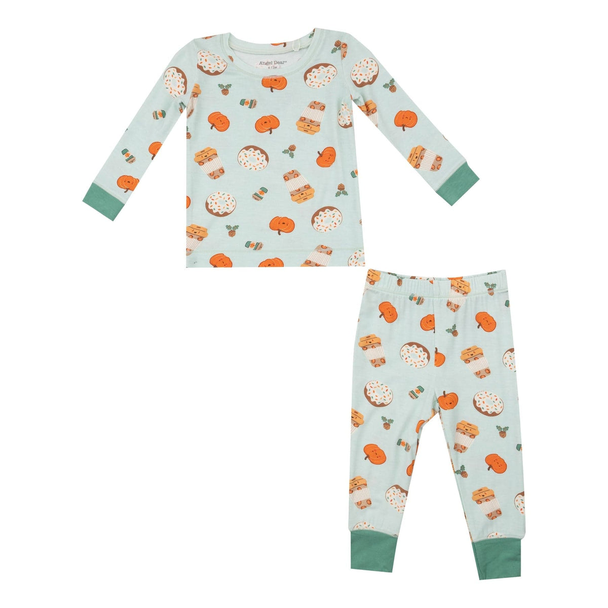 Pumpkin Spice Latte print loungewear set for babies