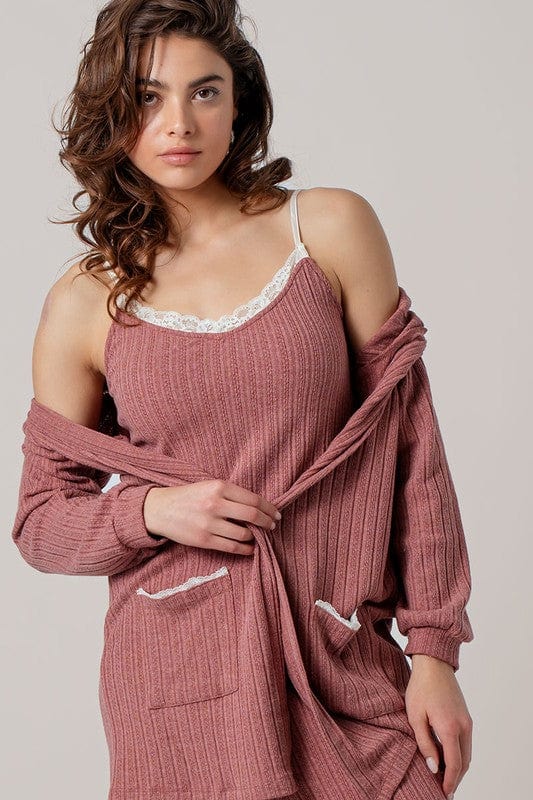 Fashion Week Calming Classic Pointelle Tank Top, Mauve - Little Miss Muffin Children & Home