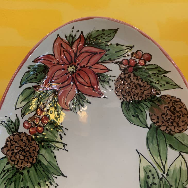 Magnolia Creative Co Christmas Wreath Chip and Dip, alternate view