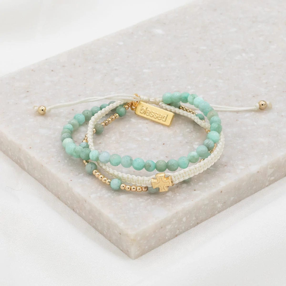 My Saint My Hero Be Still 3 Row Prayer Bracelet - Little Miss Muffin Children & Home