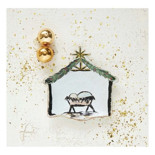 Creative Co-op Baby Jesus in a Manger Stoneware Dish - Little Miss Muffin Children & Home
