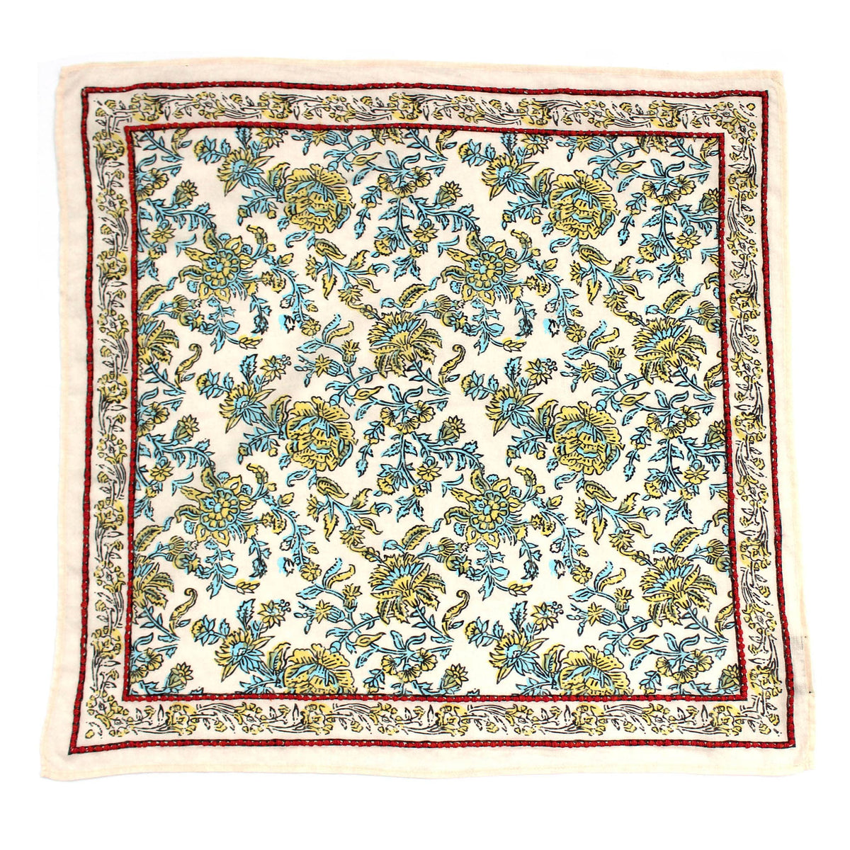 Shivani Beige Embroidered Bandana Scarf - Little Miss Muffin Children & Home