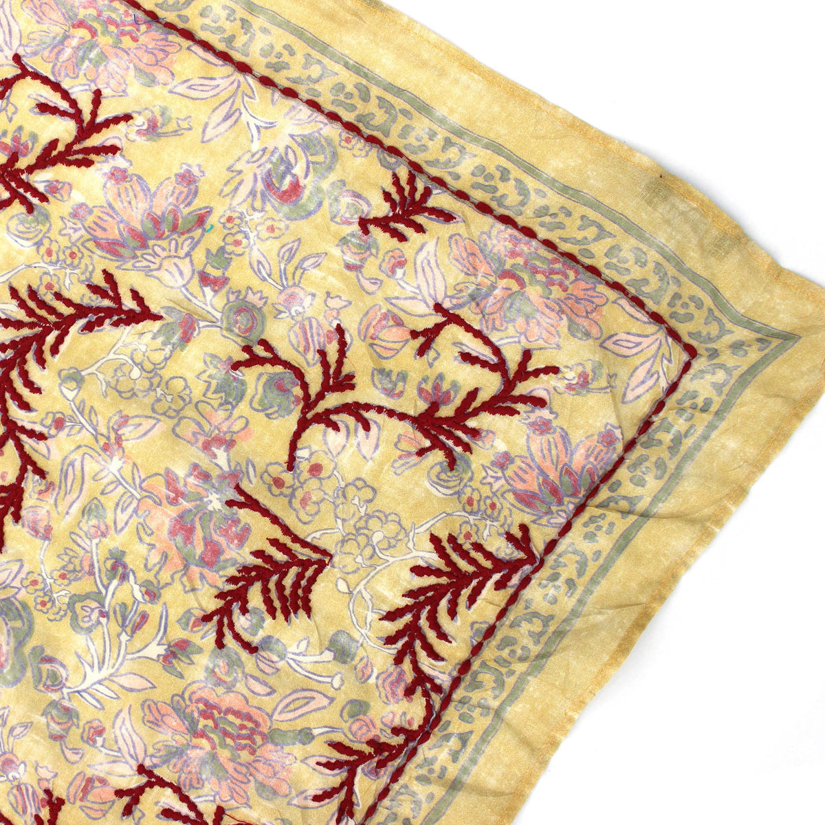 Shivani Dusty Ochre Embroidered Bandana Scarf - Little Miss Muffin Children & Home