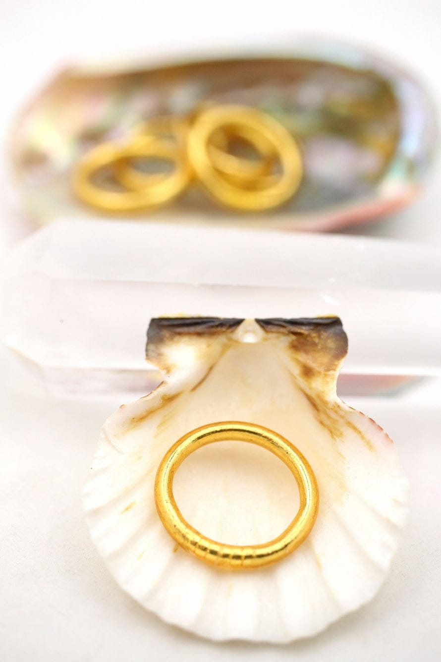 Woman Shops World Thai Buddhist Temple Ring, Gold - Little Miss Muffin Children & Home