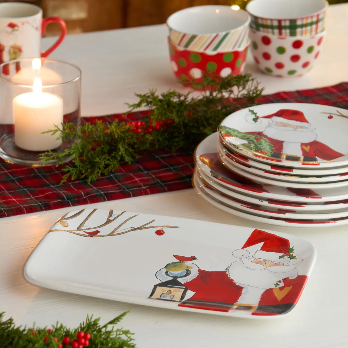 Certified International Santa Delight Rectangular Platter - Little Miss Muffin Children & Home