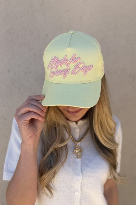 Social Statement Made For Sunny Days Trucker Hat - Little Miss Muffin Children & Home
