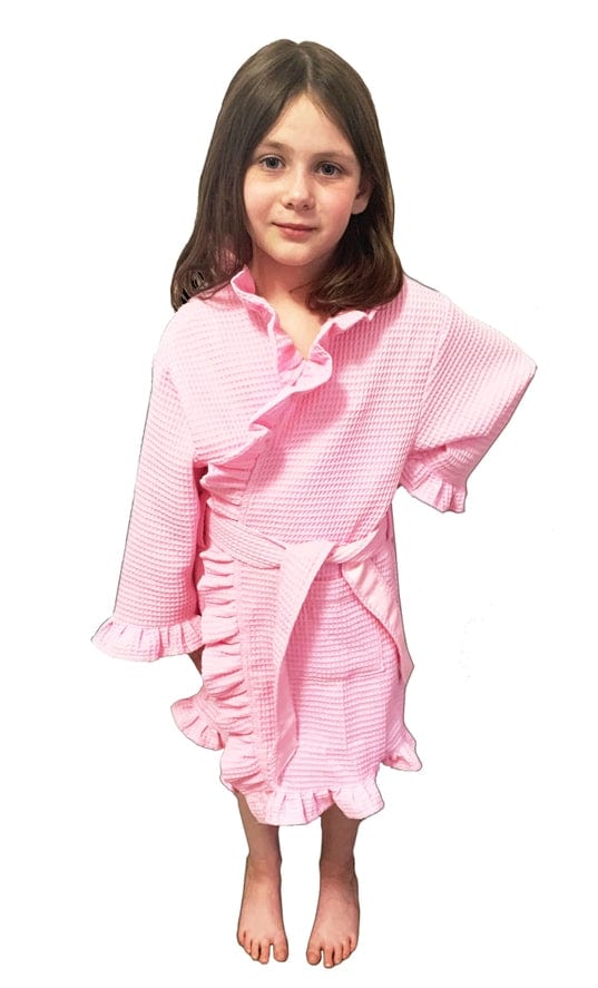 Alan Pendergrass Robes Alan Pendergrass Robes Kimono Ruffle Cover Up's in Pink - Little Miss Muffin Children & Home