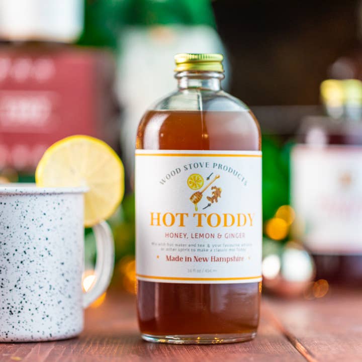 Wood Stove Kitchen Hot Toddy Cocktail & Mocktail Mixer, Honey, Lemon & Ginger - Little Miss Muffin Children & Home