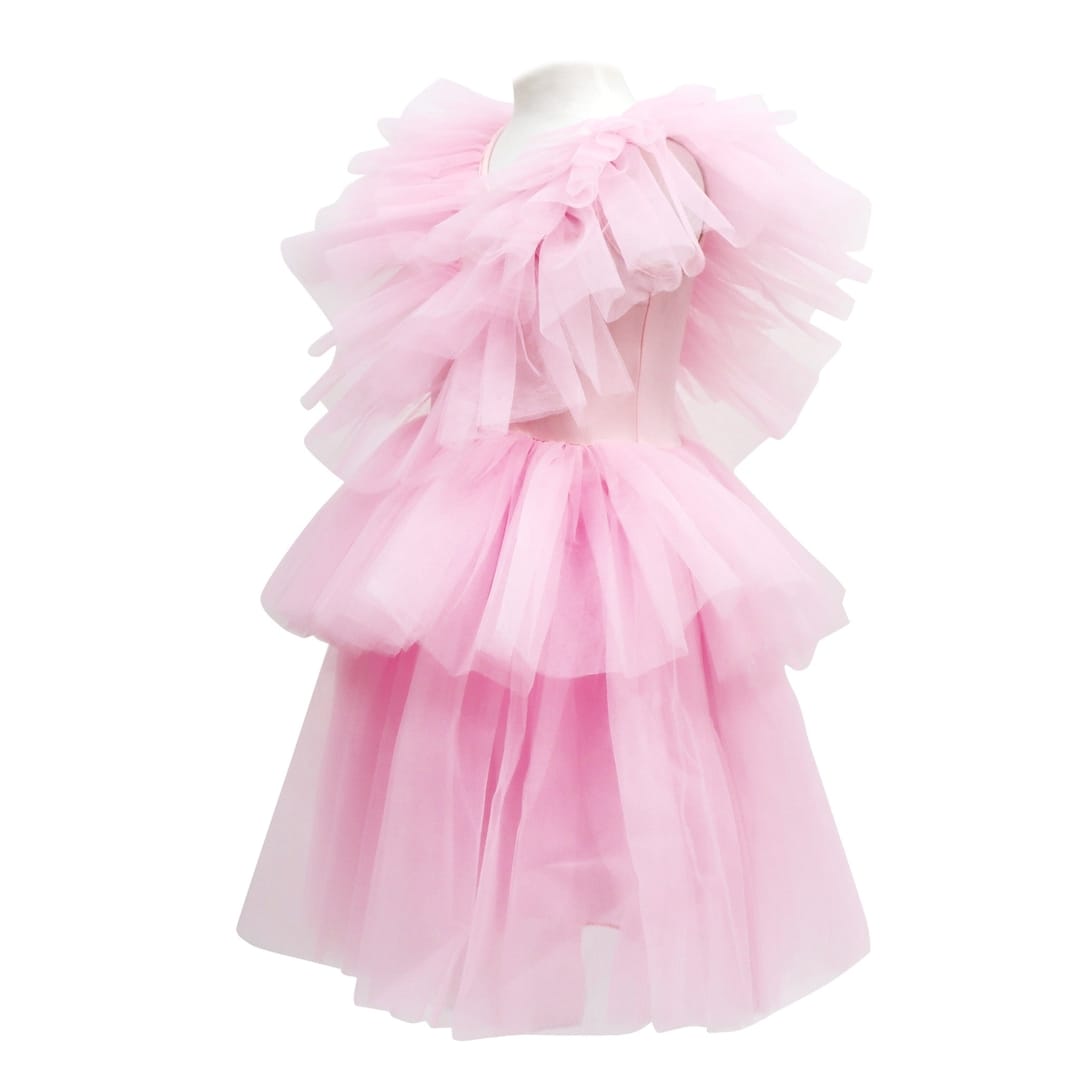 Pink Poppy Pink Poppy Claris the Chicest Mouse in Paris Ruffled Tulle Dress in Pink - Little Miss Muffin Children & Home