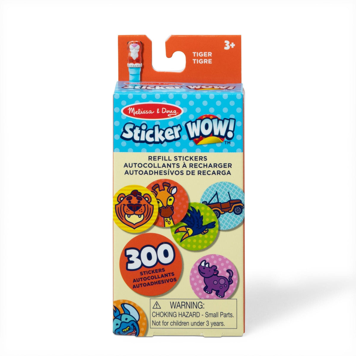 Melissa & Doug Melissa & Doug Sticker WOW!® Refill Stickers – Tiger (Stickers Only, 300+) - Little Miss Muffin Children & Home
