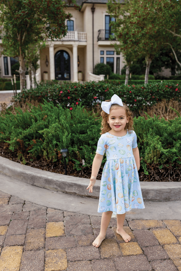Nola Tawk Nola Tawk The Hunt is On Easter Organic Cotton Twirl Dress - Little Miss Muffin Children & Home