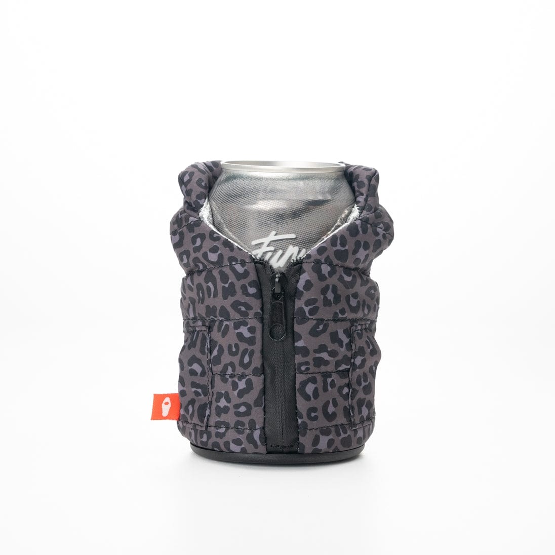 Puffin Drinkwear The Puffy Vest Insulated 12oz Drink Sleeve, Black Leopard - Little Miss Muffin Children & Home