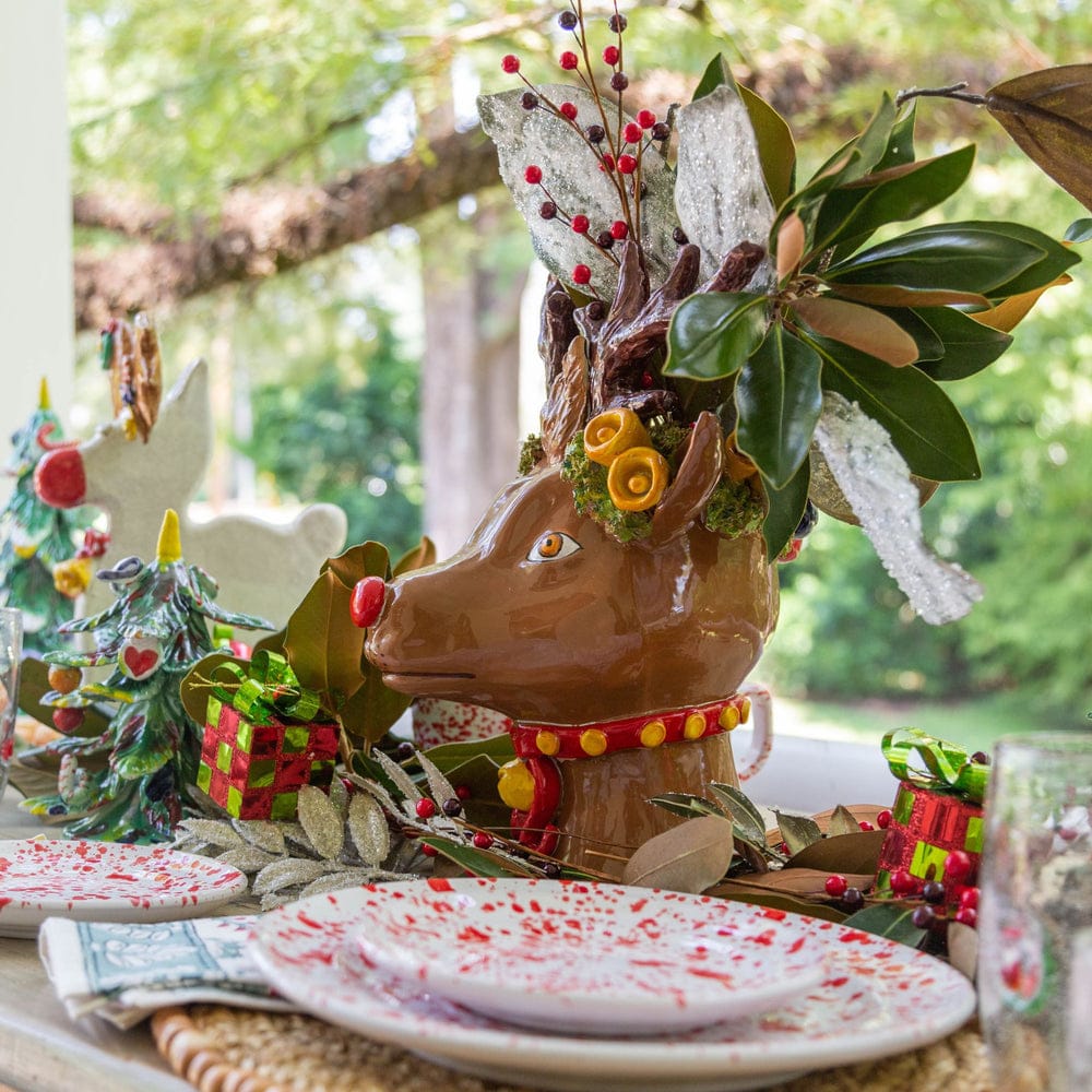 Abigail's Home Decor Abigail's Hanz Handmade Ceramic Reindeer Head Vase, 18" - Little Miss Muffin Children & Home