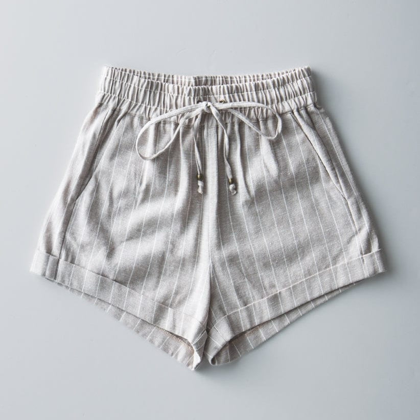 Urban Daizy Relaxed Fit Striped Linen Blend Shorts - Little Miss Muffin Children & Home