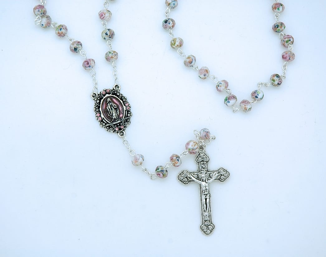 Contreras Designs Italian Pink Rosary Beads Necklace - Little Miss Muffin Children & Home