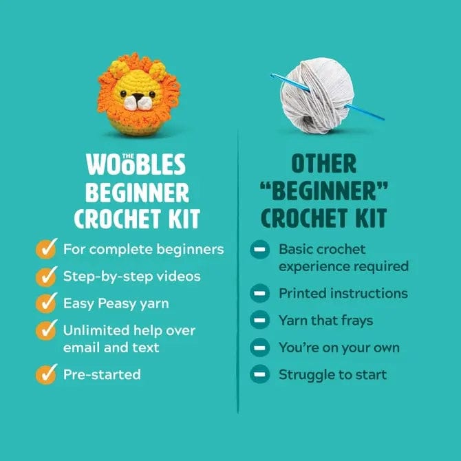 The Woobles The Woobles Jojo the Bunny Beginner Crochet Kit - Little Miss Muffin Children & Home