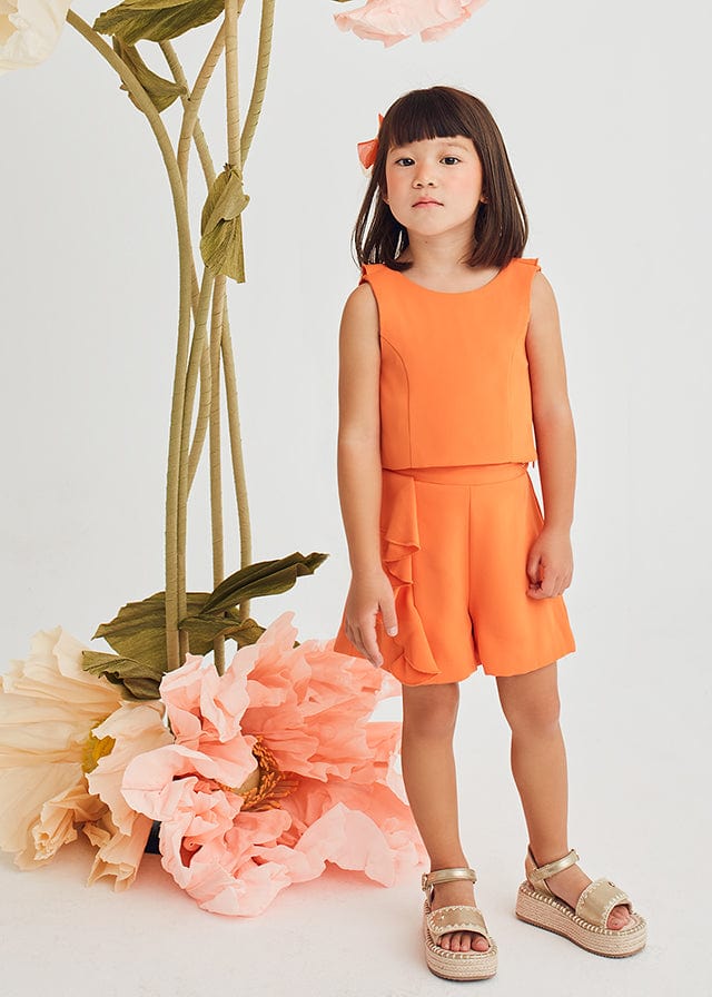 Abel & Lula Abel & Lula Ruffled Crepe Shorts Set - Little Miss Muffin Children & Home