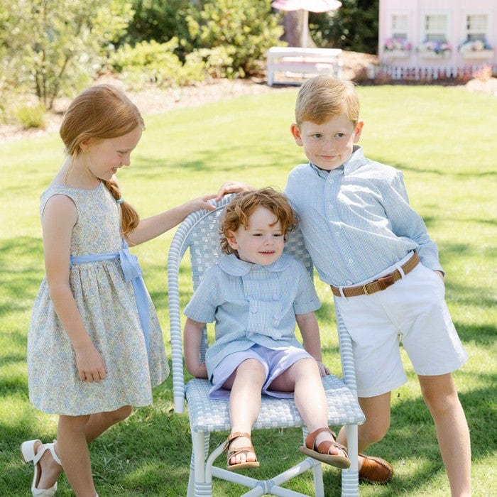 Bailey Boys Bailey Boys Blue Microcheck Dressy Short Set - Little Miss Muffin Children & Home