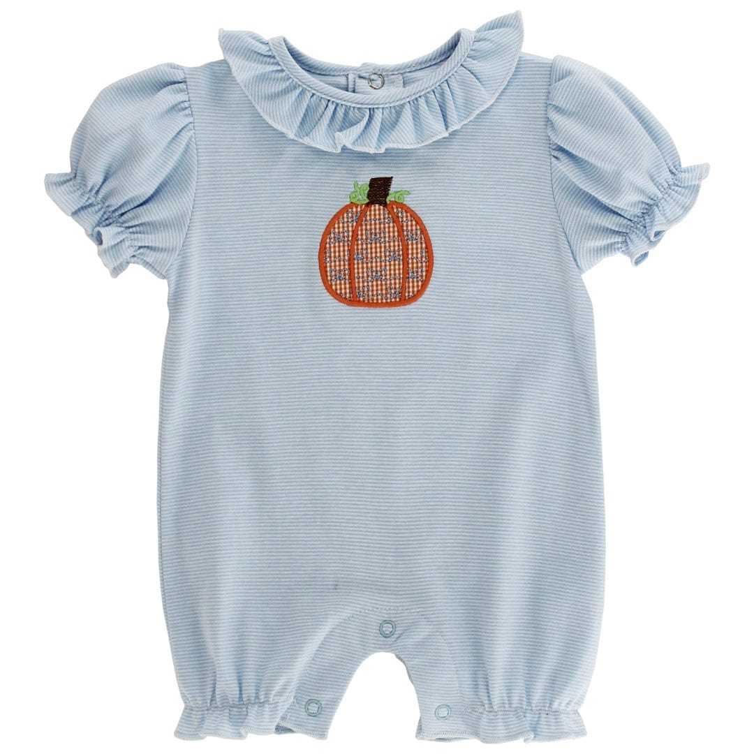 Bailey Boys Lil Pumpkin Patch Girl's Short Knit Romper - Little Miss Muffin Children & Home