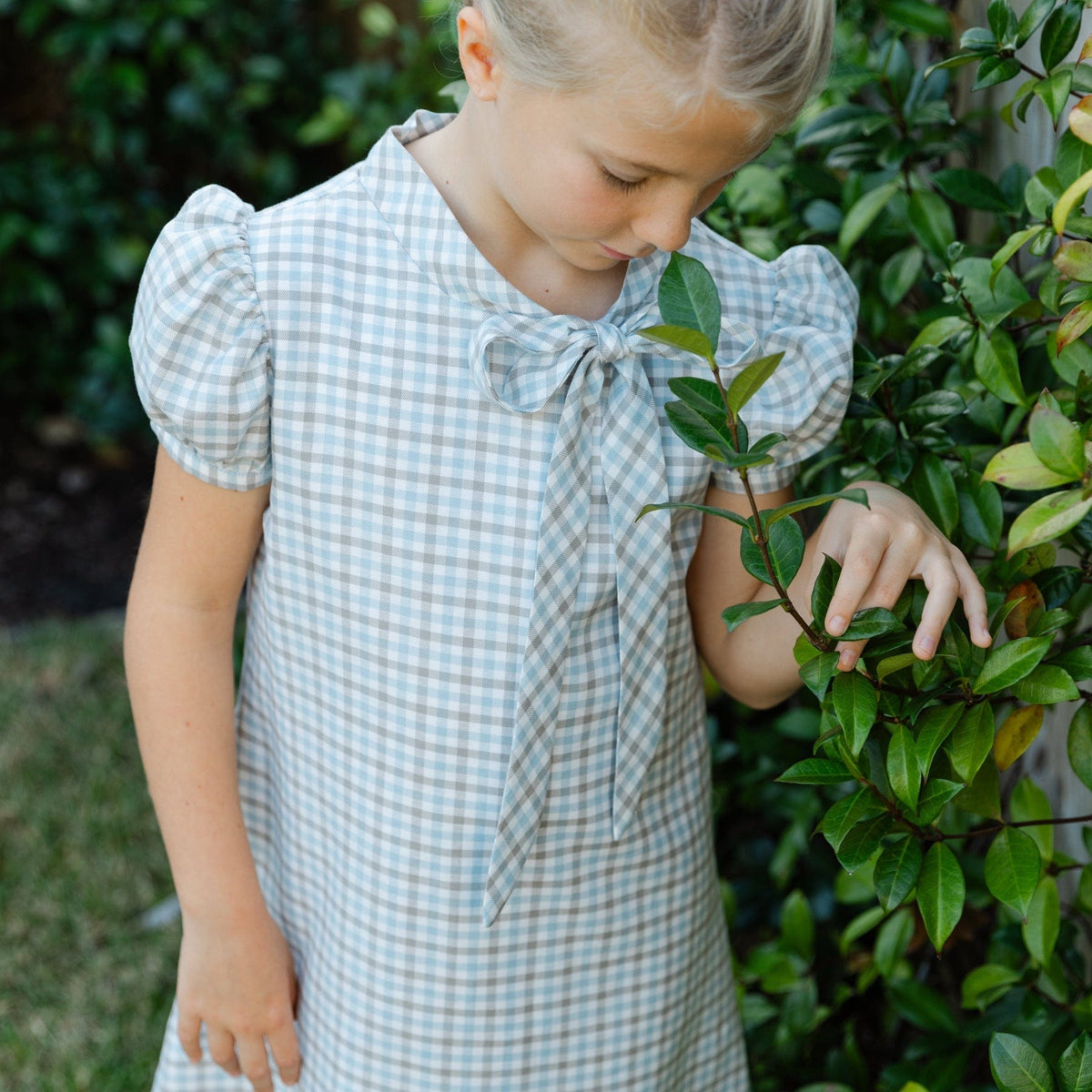 Bailey Boys Pigeon Plaid Tia Tie Dress - Little Miss Muffin Children & Home