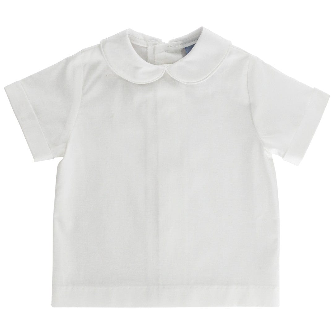 Bailey Boys Boy's Piped Shirt in Bone - Little Miss Muffin Children & Home