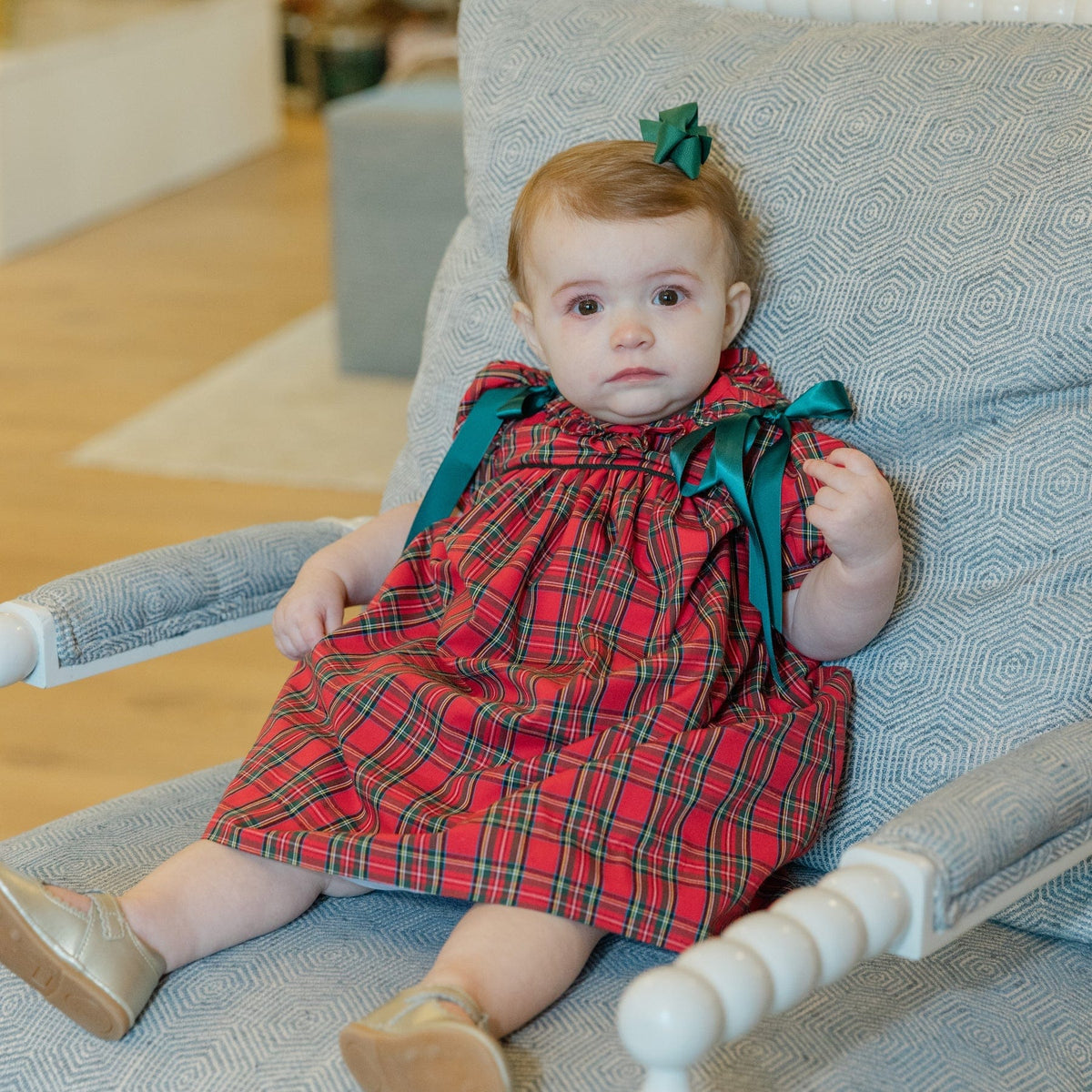 tartan plaid baby dress