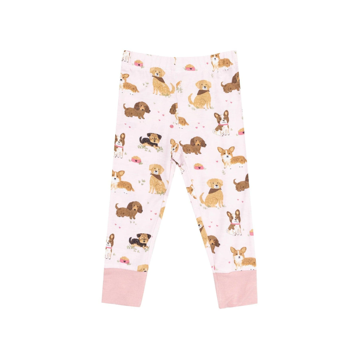 Angel Dear Angel Dear Best Friend Dogs Pink Short Sleeve Loungewear Set - Little Miss Muffin Children & Home