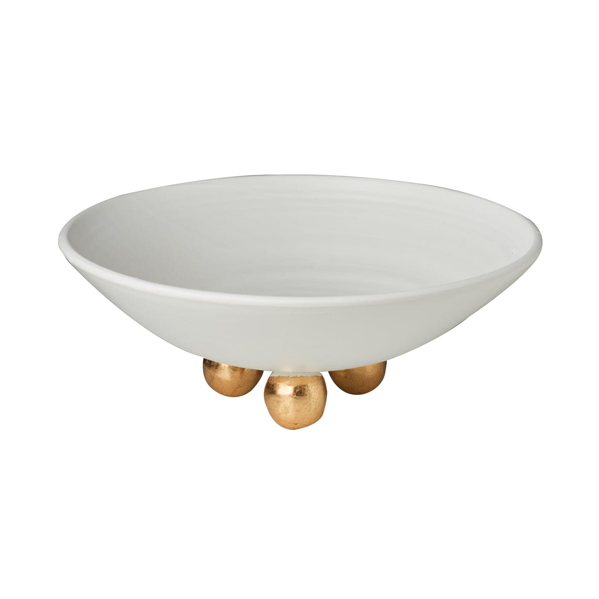 Abigail's Home Decor Abigail's Catalina Footed Plate, Matte White, Gold Feet - Little Miss Muffin Children & Home