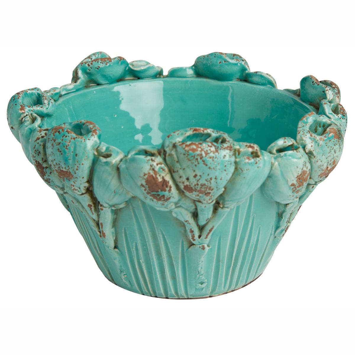 Abigail's Home Decor Les Fleur Sea-foam Bowl, Flowers - Little Miss Muffin Children & Home