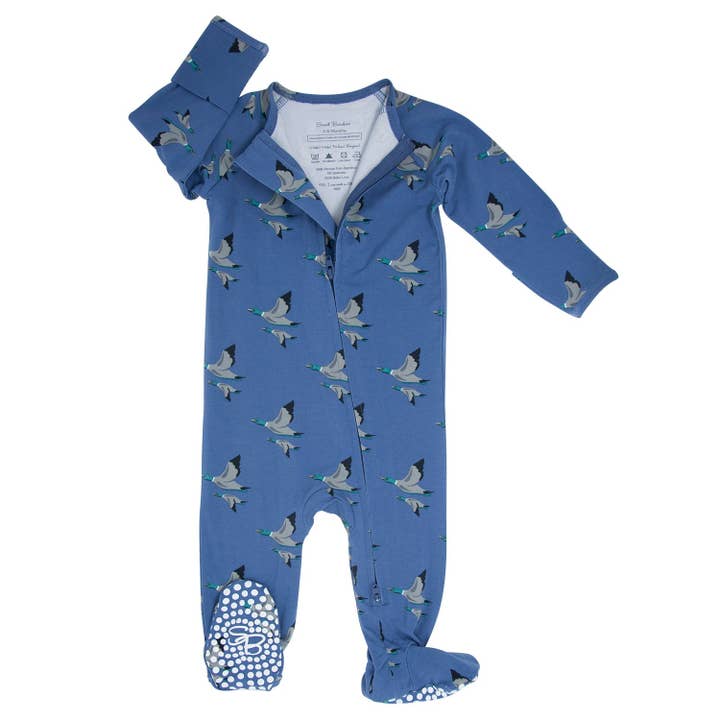 Sweet Bamboo Elmer Fudd Zipper Footie - Little Miss Muffin Children & Home