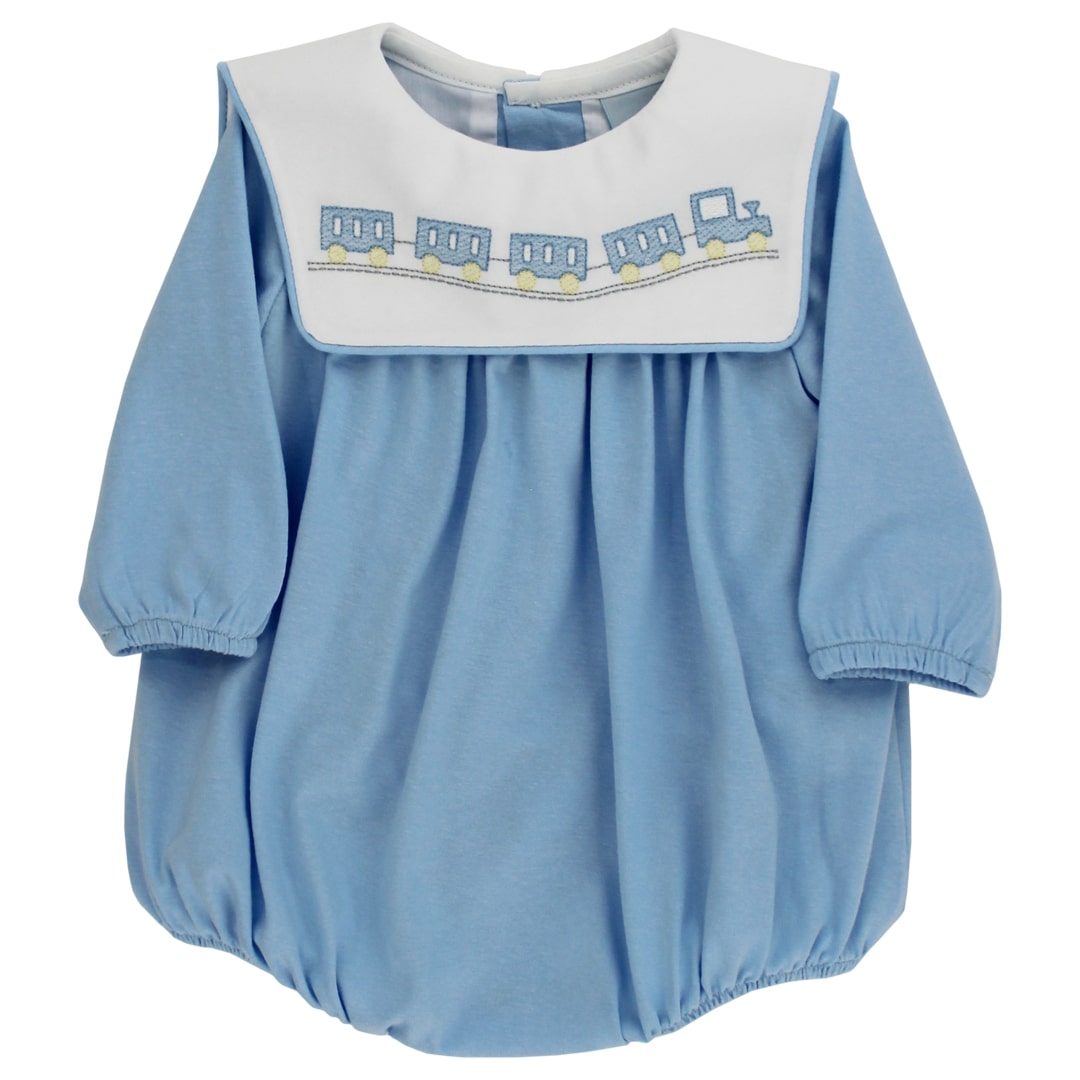 Bailey Boys All Aboard Knit Infant Bubble - Little Miss Muffin Children & Home