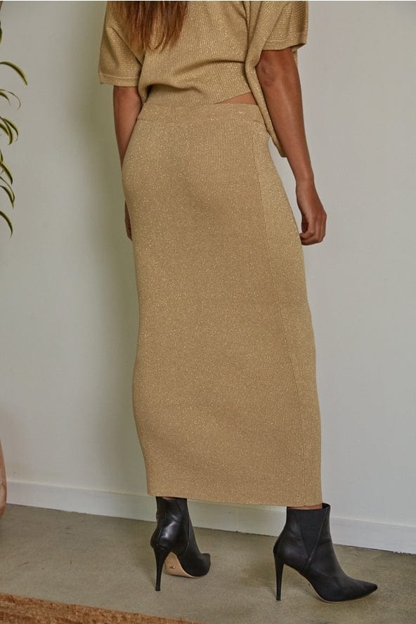 By Together Knit Sweater Ribbed Pencil Midi Skirt - Little Miss Muffin Children & Home