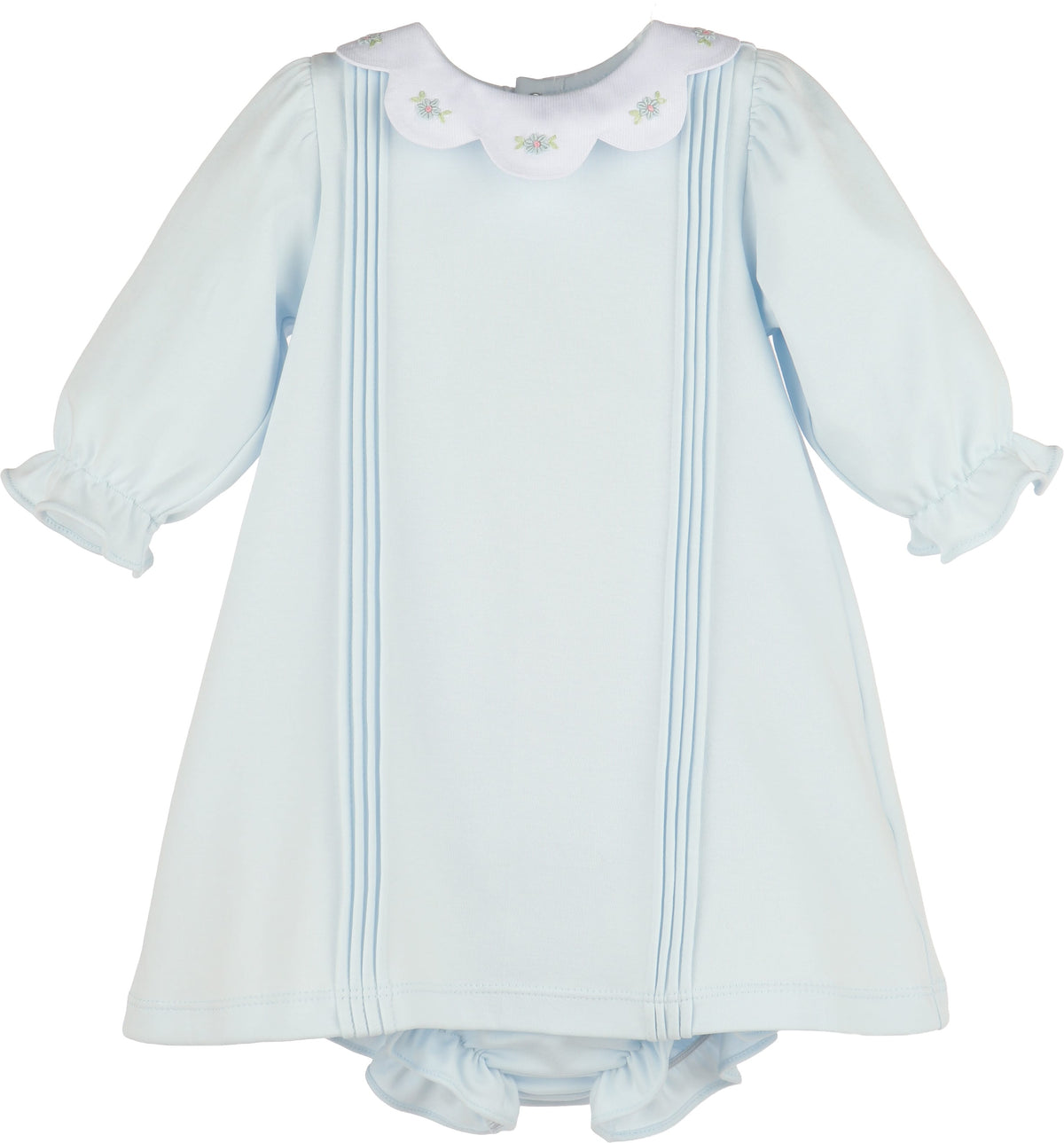 Casero & Associates Blue Warm Winter Home Dress - Little Miss Muffin Children & Home