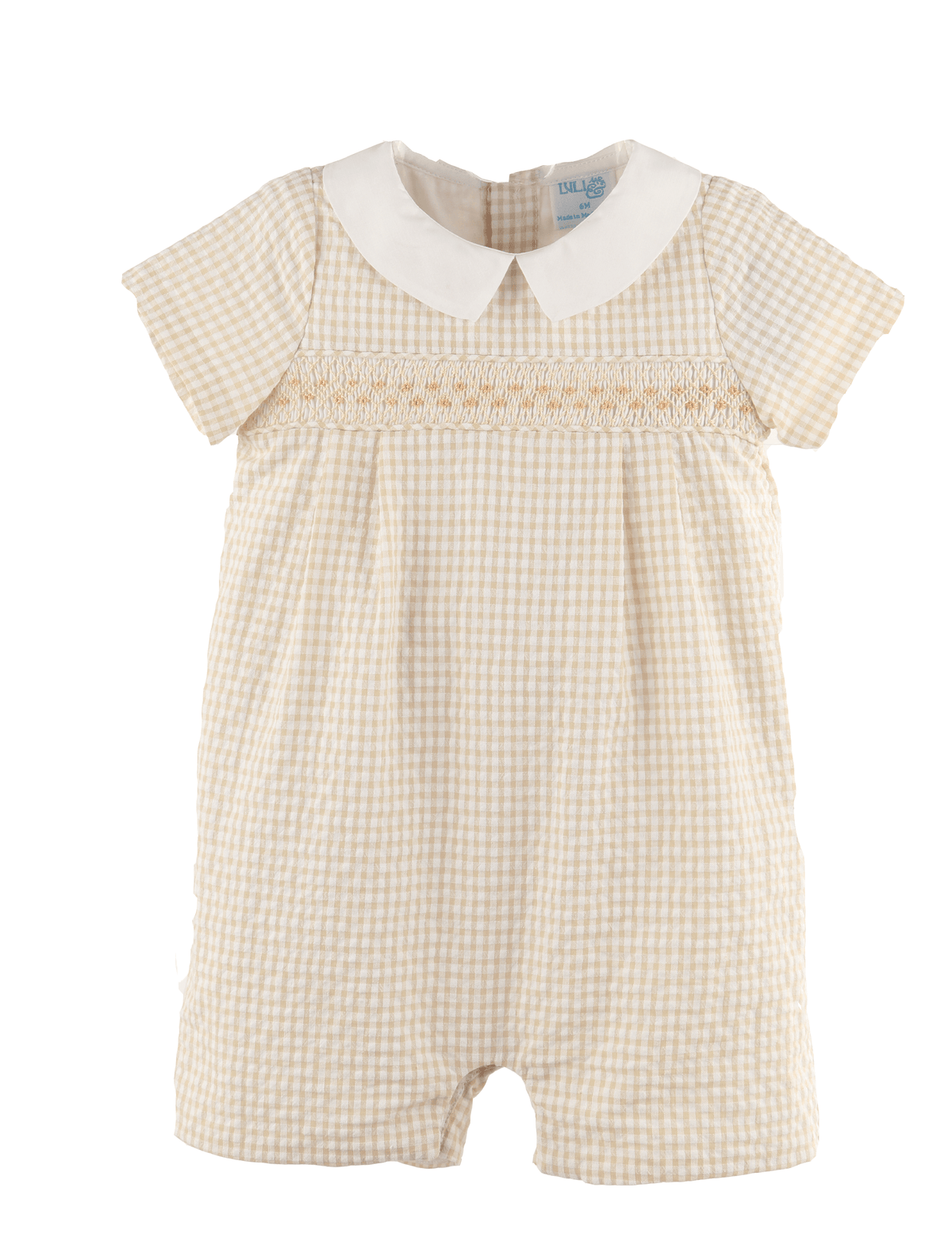 Beige Vichy Smock Bubble