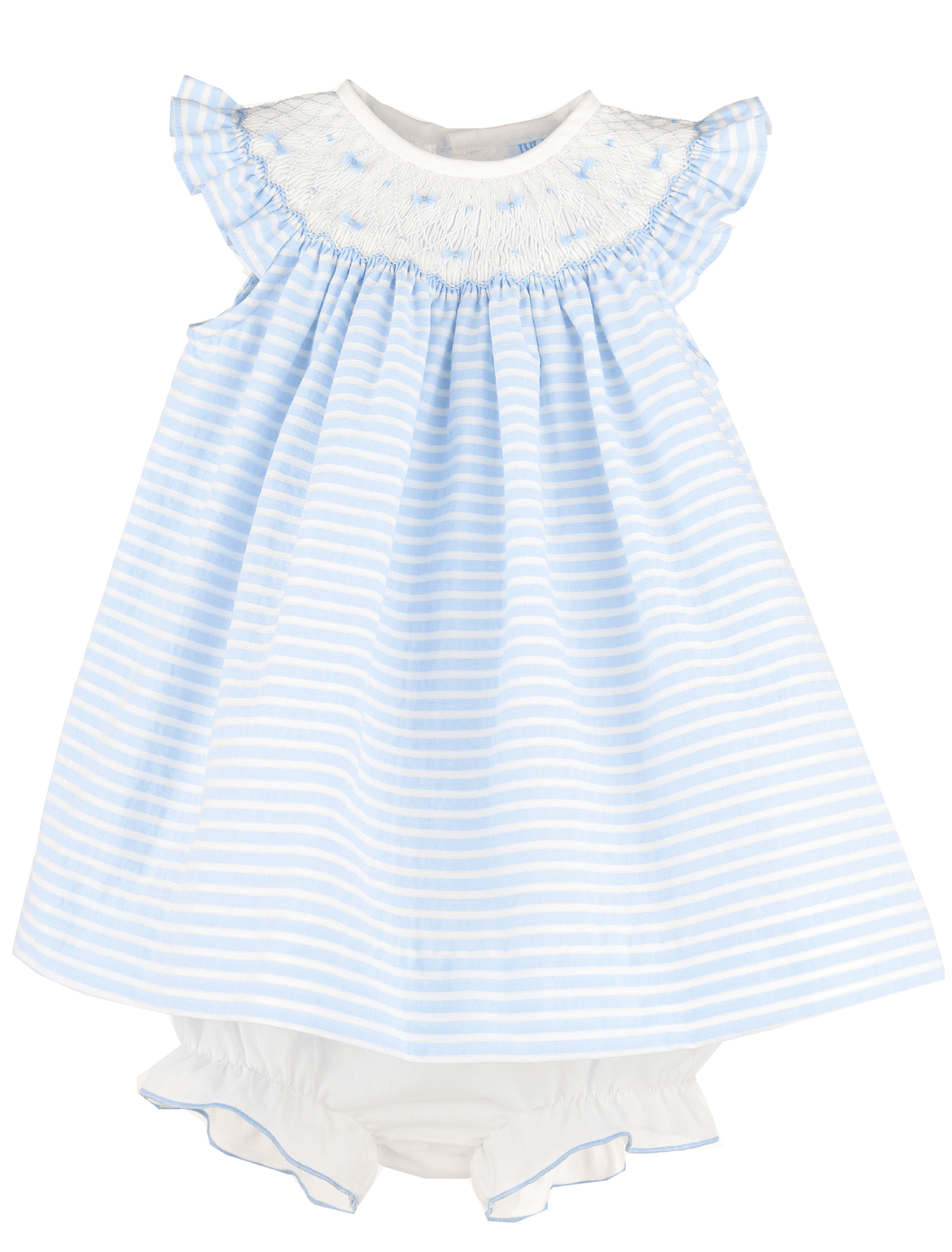 Casero & Associates Plumeti Stripes Bishop, Blue - Little Miss Muffin Children & Home