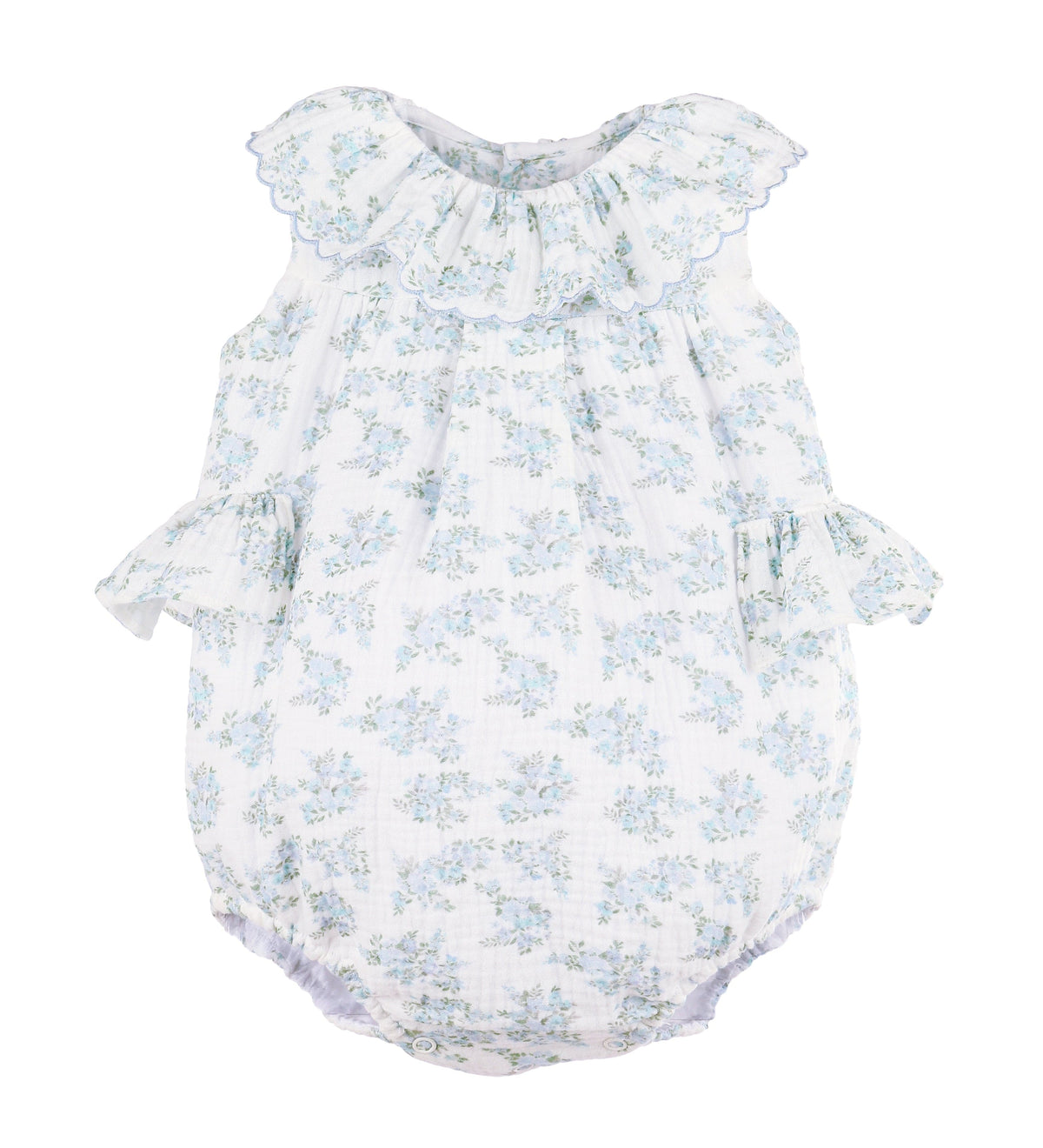 Lilac Floral Bluffs Ruffle Bubble