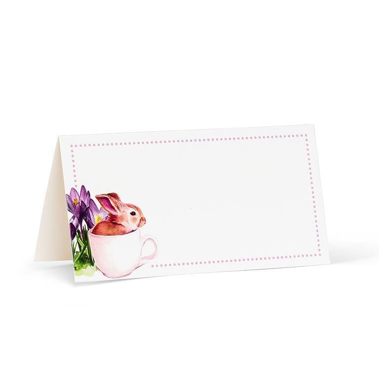 Abbott Abbott Bunny & Crocus Folded Placecards, 12 Pack - Little Miss Muffin Children & Home