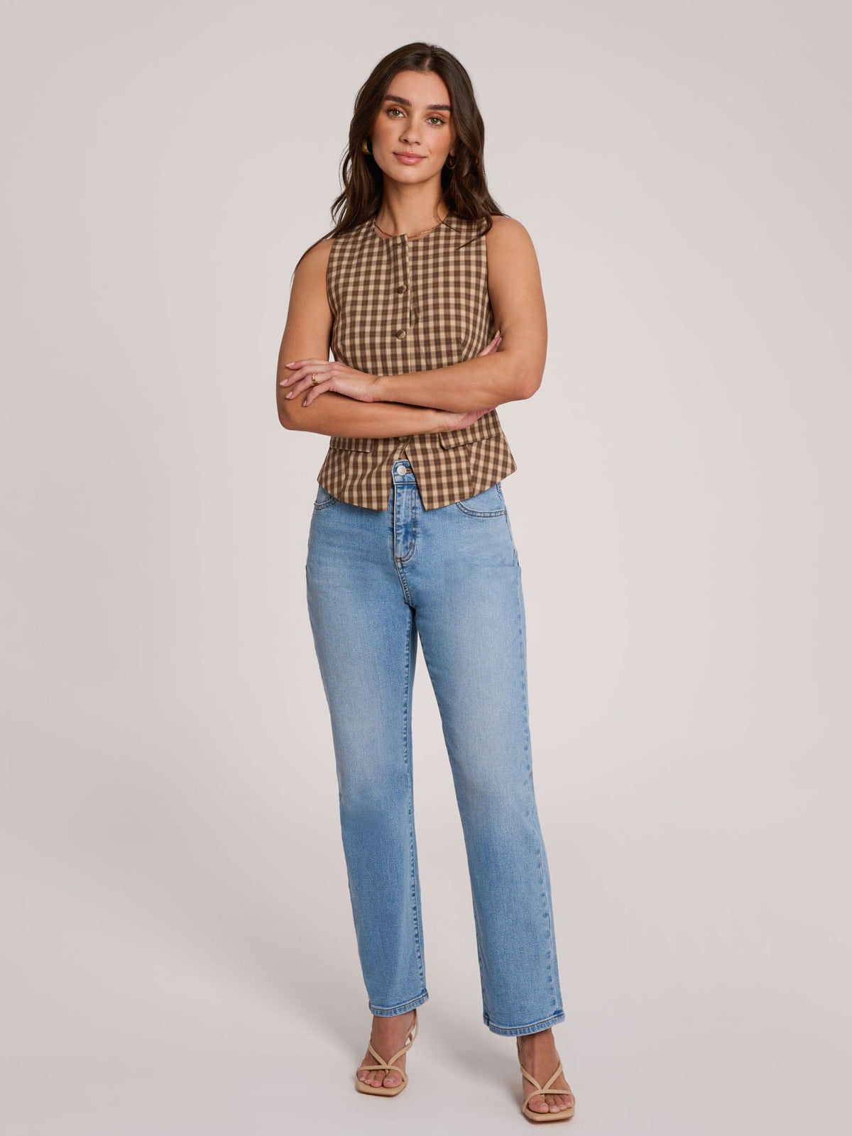 Yoga Jeans Yoga Jeans Chloe Straight Jeans - High Rise - 30" in Flora - Little Miss Muffin Children & Home