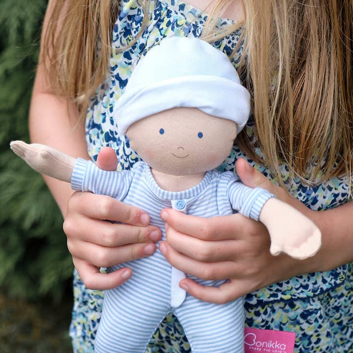 Bonikka's Cherub Baby in Blue Outfit