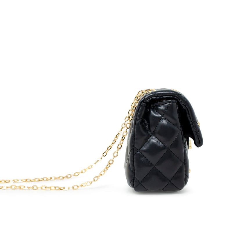 Zomi Gems Zomi Gems Classic Quilted Stud Handbag in Black - Little Miss Muffin Children & Home