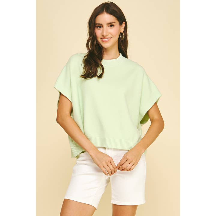 Pinch Dropped Shoulder Sweater Top - Little Miss Muffin Children & Home