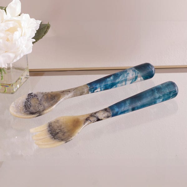 Beatriz Ball Beatriz Ball Vida Resin Salad Servers, Dark Blue - Little Miss Muffin Children & Home