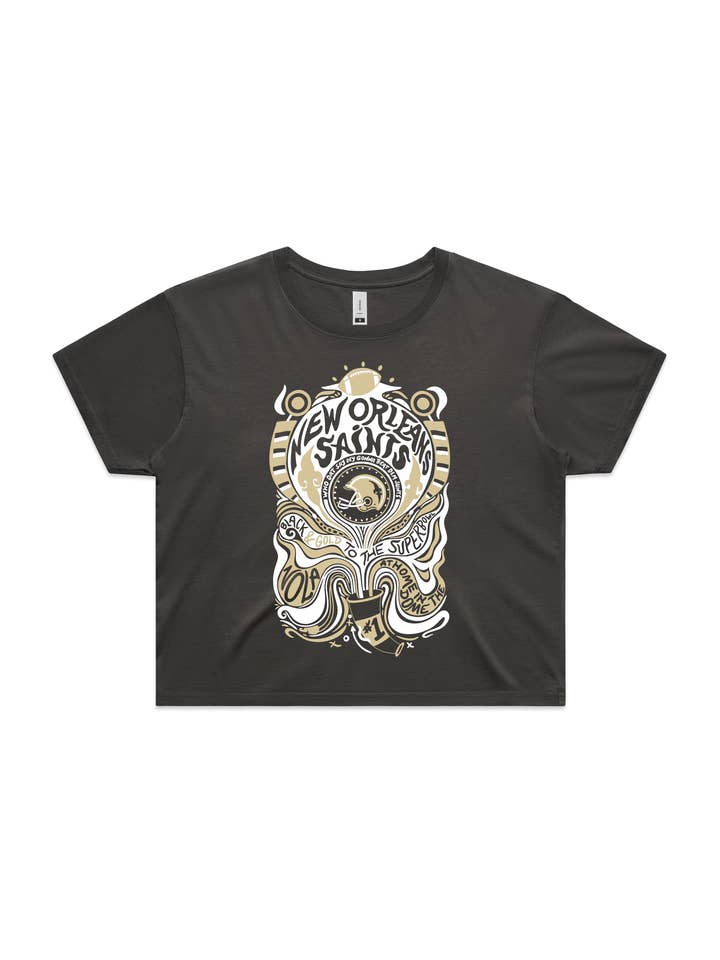 Whereable Art Whereable Art Saints Psychedelic Ladies Basic Tee - Little Miss Muffin Children & Home